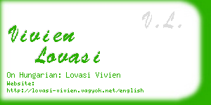 vivien lovasi business card